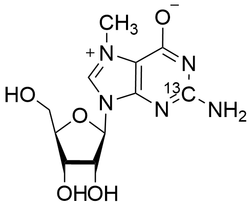 7-Methylguanosine, C2-13C