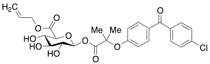 Fenofibric Acid Acyl-Beta-D-glucuronide Allyl Ester