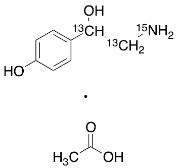 Octopamine-13C2,15N Acetic Acid