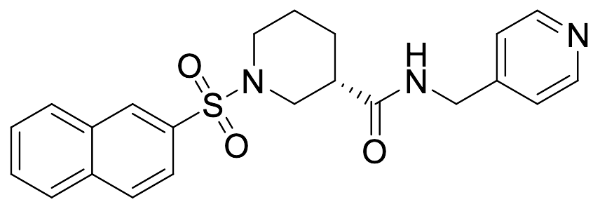 1-Naphthalen-2-ylsulfonyl-N-(pyridin-4-ylmethyl)piperidine-3-carboxamide