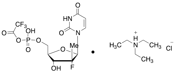 (2'R)​-2'-​Deoxy-​2'-​fluoro-​2'-​methyl-uridine 2,2,2-Trifluoroacetic Phosphoric Anhydride Triethylammonium Chloride Salt