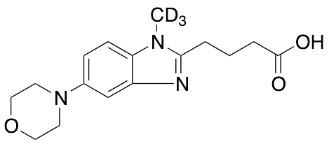 4-(1-Methyl-d3-5-morpholino-1H-benzo[d]imidazol-2-yl)butanoic Acid