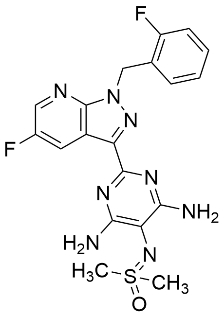((4,6-Diamino-2-(5-fluoro-1-(2-fluorobenzyl)-1H-pyrazolo[3,4-b]pyridin-3-yl)pyrimidin-5-yl)imino)dimethyl-l6-sulfanone