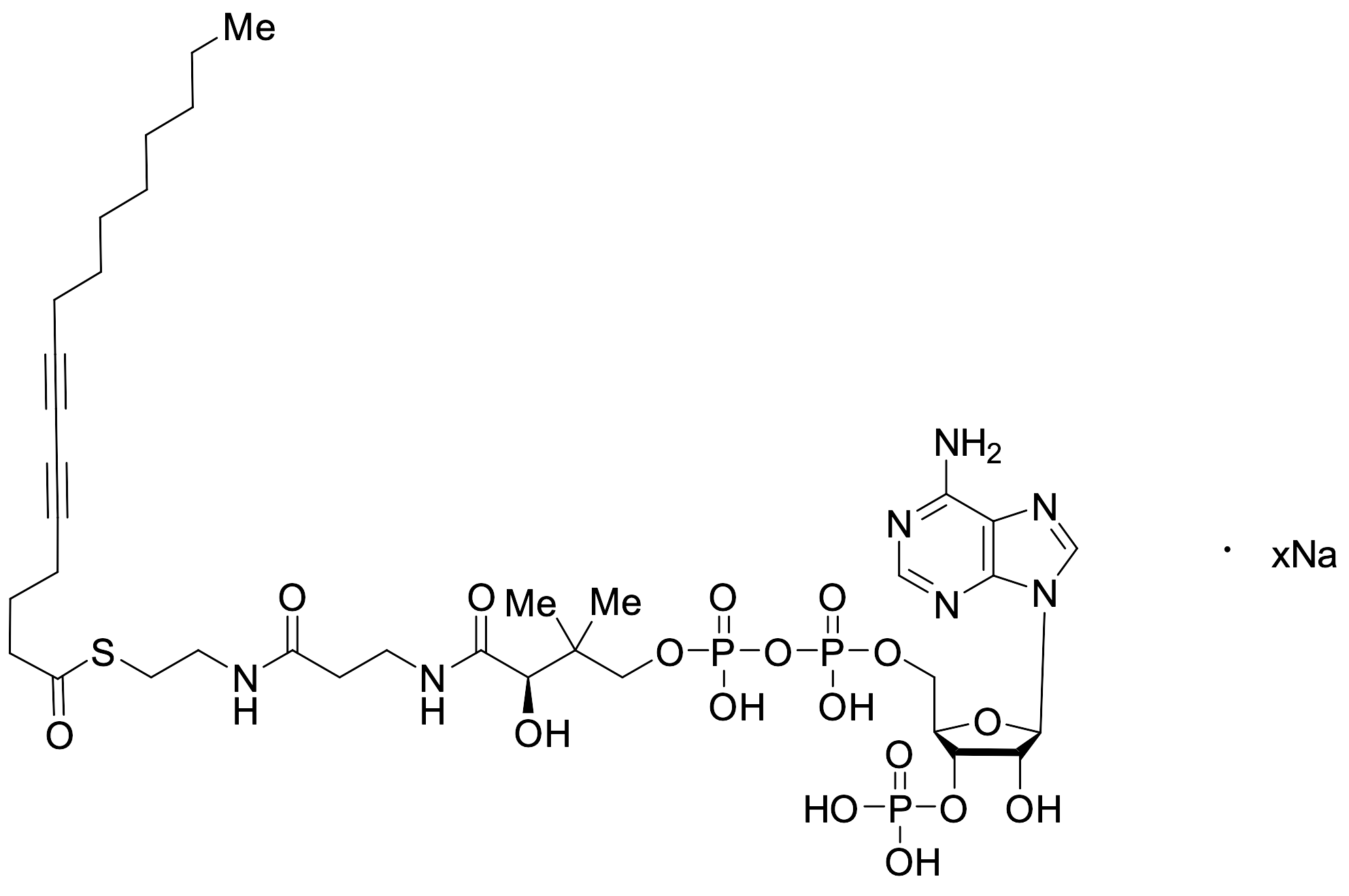 5,7-Hexadecadiynoic Acid CoA Ester Sodium Salt