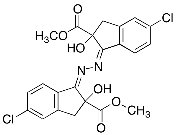 (1Z,1’Z)-Dimethyl-1,1’-(hydrazine-1,2-diylidene)bis(5-chloro-2-hydroxy-2,3-dihydro-1H-indene-2-carboxylate)