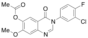 3-(3-Chloro-4-fluorophenyl)-7-methoxy-4-oxo-3,4-dihydroquinazolin-6-yl acetate