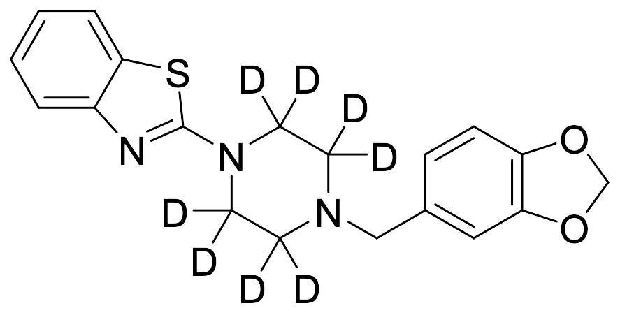 2-[1-(4-Piperonyl)piperazinyl]benzothiazole-d8