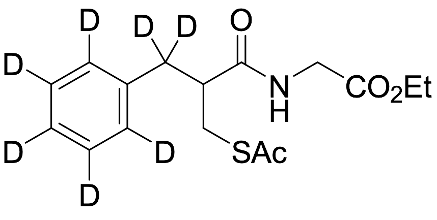 2-Acetylthio Thiorphan-d7 Ethyl Ester