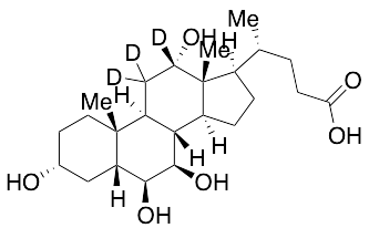 3alpha,6beta,7beta,12beta-Tetrahydroxy-5beta-cholanoic Acid-d3