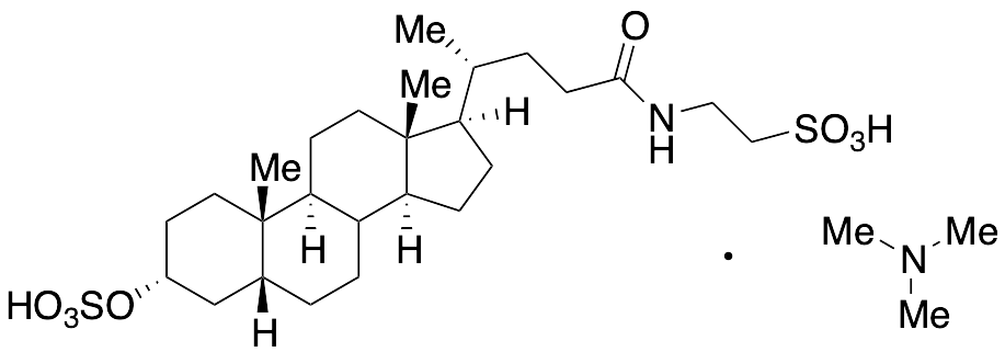 2-((4R)-4-((3R,5R,9S,10S,13R,14S,17R)-10,13-Dimethyl-3-(sulfooxy)hexadecahydro-1H-cyclopenta[a]phenanthren-17-yl)pentanamido)ethanesulfonic Acid Trimethylamine Salt