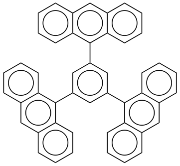 1,3,5-Tri(anthracen-9-yl)benzene (contains ~20% inorganics)