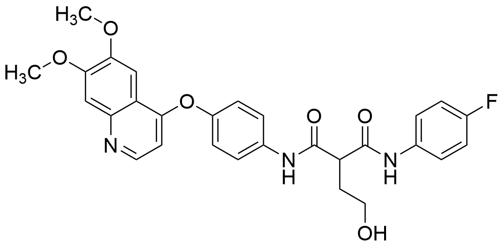 N1-(4-((6,7-Dimethoxyquinolin-4-yl)oxy)phenyl)-N3-(4-fluorophenyl)-2-(2-hydroxyethyl)malonamide