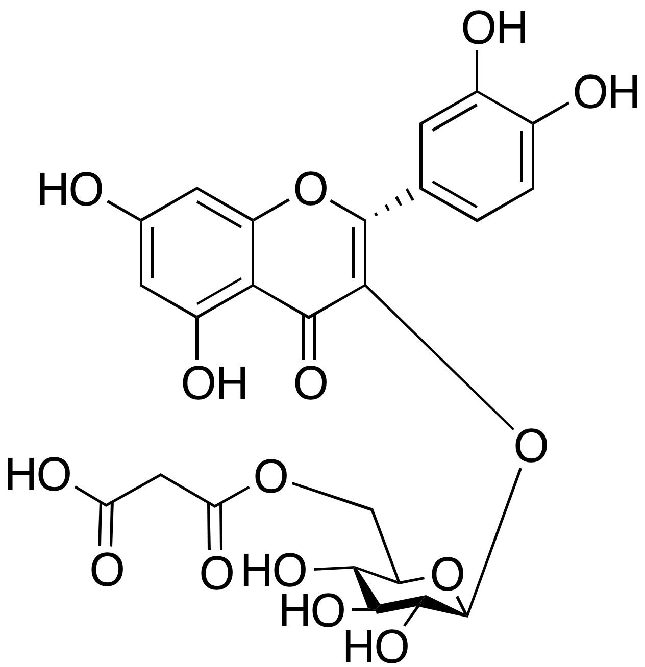 Quercetin 3-​O-​(6''-​O-​Malonyl)​-​b-​D-​glucoside