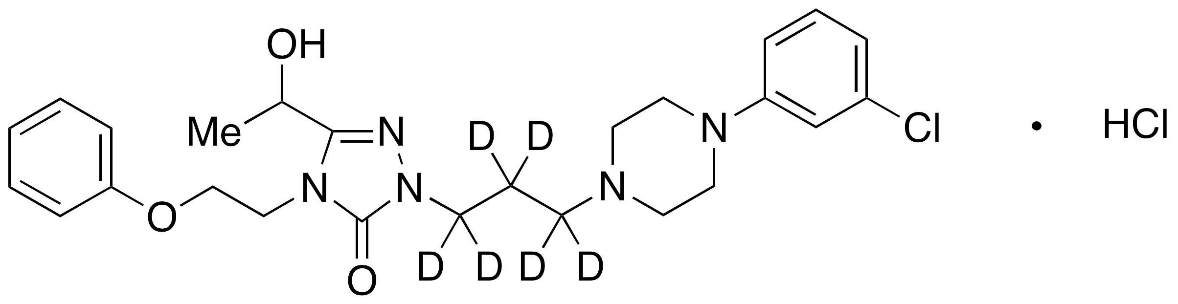 Hydroxy Nefazodone-d6 Hydrochloride