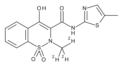 Meloxicam-D3 0.1 mg/ml in Acetonitrile - CAS No. 942047-63-4 Meloxicam-D3 0.1 mg/ml in Acetonitrile