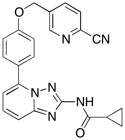N-[5-[4-[(6-Cyano-3-pyridinyl)methoxy]phenyl][1,2,4]triazolo[1,5-a]pyridin-2-yl]cyclopropanecarboxamide