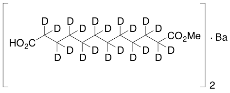 di(Dodecanedioic-d20 Acid 1-Methyl Ester) Barium
