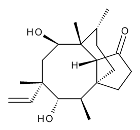 (3aS,4R,5S,6S,8R,9R,9aR,10R)-6-Ethenyl-5,8-dihydroxy-4,6,9,10-tetramethyloctahydro-3a,9-propano-3aH-cyclopentacycloocten-1(4H)-one (Mutilin) - CAS No. 6040-37-5 (3aS,4R,5S,6S,8R,9R,9aR,10R)-6-Ethenyl-5,8-dihydroxy-4,6,9,10-tetramethyloctahydro-3a,9-propano-3aH-cyclopentacycloocten-1(4H)-one (Mutilin)