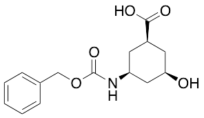 (1R,3R,5S)-rel-3-Hydroxy-5-[[(phenylmethoxy)carbonyl]amino]-cyclohexanecarboxylic Acid
