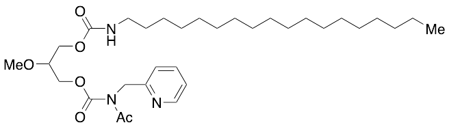 Acetyl(2-pyridinylmethyl)carbamic Acid 2-Methoxy-3-[[(octadecylamino)carbonyl]oxy]propyl Ester