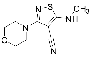5-(Methylamino)-3-morpholino-4-isothiazolecarbonitrile