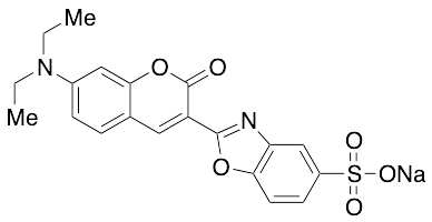 2-[7-(Diethylamino)-2-oxo-2H-1-benzopyran-3-yl]-5-benzoxazolesulfonic Acid Sodium Salt