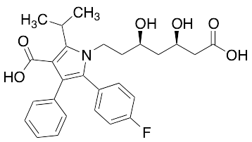 (betaR,deltaR)-3-Carboxy-5-(4-fluorophenyl)-beta,delta-dihydroxy-2-(1-methylethyl)-4-phenyl-1H-Pyrrole-1-heptanoic Acid