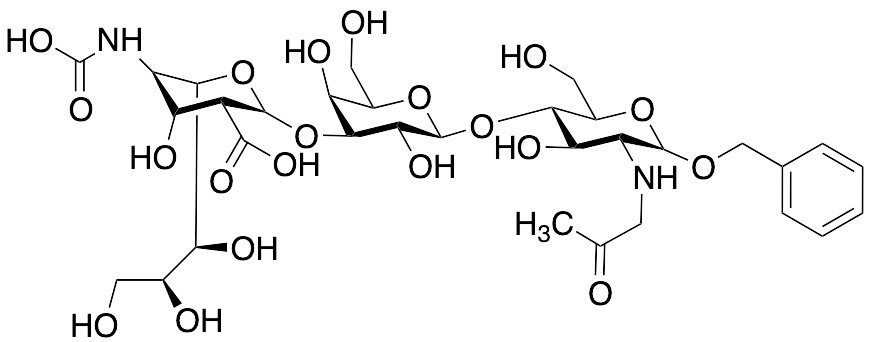 Phenylmethyl O-​(N-​acetyl-​alpha-​neuraminosyl)​-​(2→3)​-​O-​beta-​D-​galactopyranosyl-​(1→4)​-​2-​(acetylamino)​-​2-​deoxy-alpha-​D-​Glucopyranoside