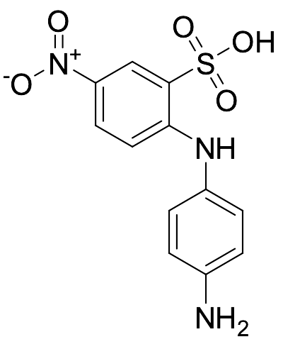 2-[N-(4-Aminophenyl)]amino-5-nitrobenzenesulphonic Acid