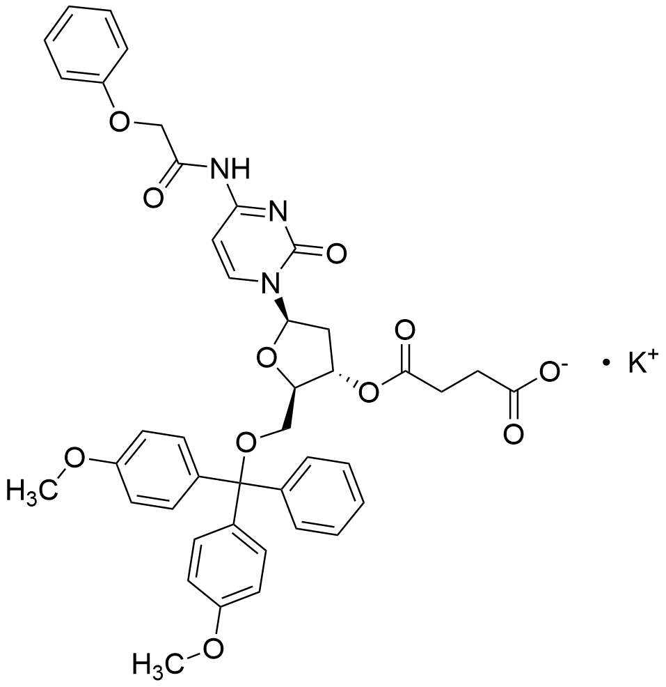 5′-O-[Dimethoxytrityl]-2′-deoxy-3′-(hemisuccinate)-N-phenoxyacetyl-Cytidine Potassium
