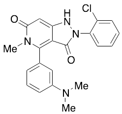 2-(2-Chlorophenyl)-4-(3-(dimethylamino)phenyl)-5-methyl-1H-pyrazolo[4,3-c]pyridine-3,6(2H,5H)-dione