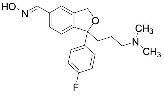 1-[3-(Dimethylamino)propyl]-1-(4-fluorophenyl)-1,3-dihydro-5-isobenzofurancarboxaldehyde Oxime