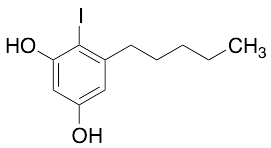 4-Iodo-5-pentylbenzene-1,3-diol