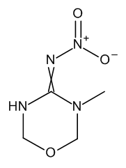 3-Methyl-4-nitroimino-tetrahydro-1,3,5-oxadiazine