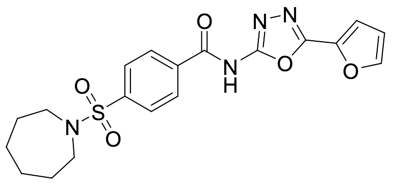 N-[5-(2-Furanyl)-1,3,4-oxadiazol-2-yl]-4-[(hexahydro-1H-azepin-1-yl)sulfonyl]benzamide