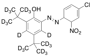 2-[2-(4-Chloro-6-nitro-2,4-cyclohexadien-1-yl)diazenyl]-4,6-bis(1,1-dimethylethyl)-phenol-d20