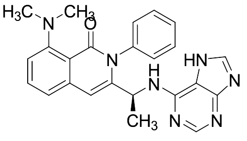 (S)-3-(1-((7H-Purin-6-yl)amino)ethyl)-8-(dimethylamino)-2-phenylisoquinolin-1(2H)-one