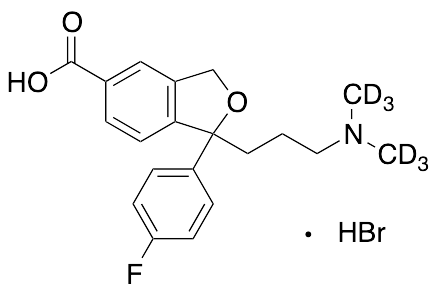 Citalopram Carboxylic Acid Hydrobromide-d6 (Impurity)