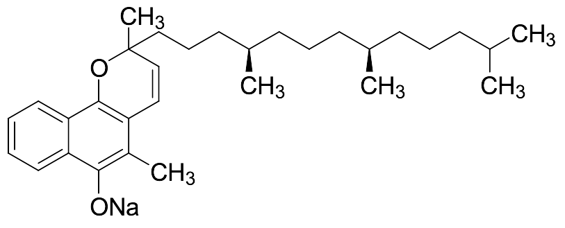 Sodium 2,5-Dimethyl-2-((4R,8R)-4,8,12-trimethyltridecyl)-2H-benzo[h]chromen-6-olate