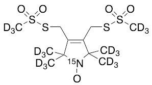 3,4-Bis-(methanethiosulfonylmethyl)-2,2,5,5-tetramethyl-2,5-dihydro-1H-pyrrol-1-yloxy Radical N15, D18