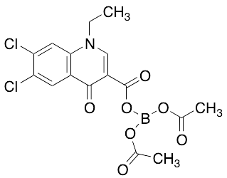 Diacetyl (6,7-Dichloro-1-ethyl-1,4-dihydro-4-oxo-3-quinolinecarboxy Borate)