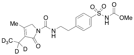 N-[[4-[2-[[(3-Ethyl-2,5-dihydro-4-methyl-2-oxo-1H-pyrrol-1-yl)carbonyl]amino]ethyl]phenyl]sulfonyl]carbamic Acid Methyl Ester-d5