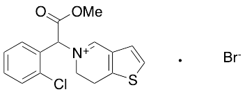 5-[1-(2-Chlorophenyl)-2-methoxy-2-oxoethyl]-6,7-dihydrothieno[3,2-c]pyridiniumBromide (~90%)