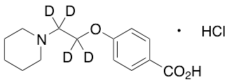 4-[2-(1-Piperidinyl)ethoxy-d4]benzoic Acid, Hydrochloride Salt