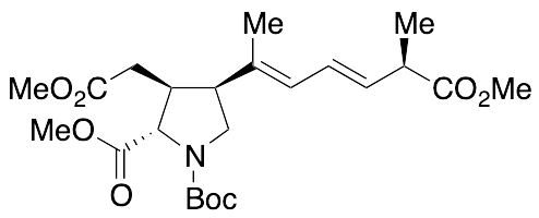 [2S-[2alpha,3beta,4beta(1E,3E,5S*)]]-4-(6-Methoxy-1,5-dimethyl-6-oxo-1,3-hexadienyl)-3-(2-methoxy-2-oxoethyl)-1,2-pyrrolidinedicarboxylic Acid 1-(1,1-Dimethylethyl) 2-Methyl Ester