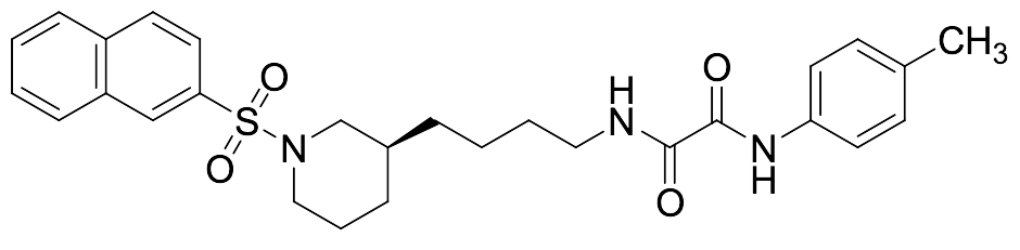 (S)-N1-(4-(1-(Naphthalen-2-ylsulfonyl)piperidin-3-yl)butyl)-N2-(p-tolyl)oxalamide