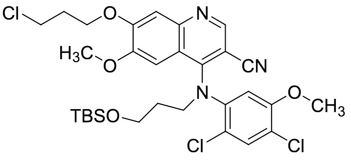 1-Chloro-1-desmethylpiperazinyl-bosutinib N-Propoxy(tert-butyl)dimethylsilane