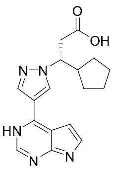 (betaR)​-beta-​Cyclopentyl-​4-​(7H-​pyrrolo[2,​3-​d]​pyrimidin-​4-​yl)​-1H-​pyrazole-​1-​propanoic Acid
