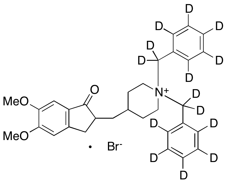 4-[(2,3-Dihydro-5,6-dimethoxy-1-oxo-1H-inden-2-yl)methyl]-1,1-bis(phenylmethyl)piperidinium-d14 Bromide