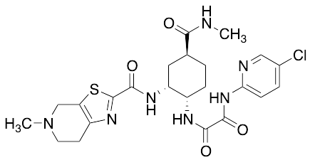 N1-(5-Chloro-2-pyridinyl)-N2-[(1S,2R,4S)-4-[(methylamino)carbonyl]-2-[[(4,5,6,7-tetrahydro-5-methylthiazolo[5,4-c]pyridin-2-yl)carbonyl]amino]cyclohexyl]ethanediamide